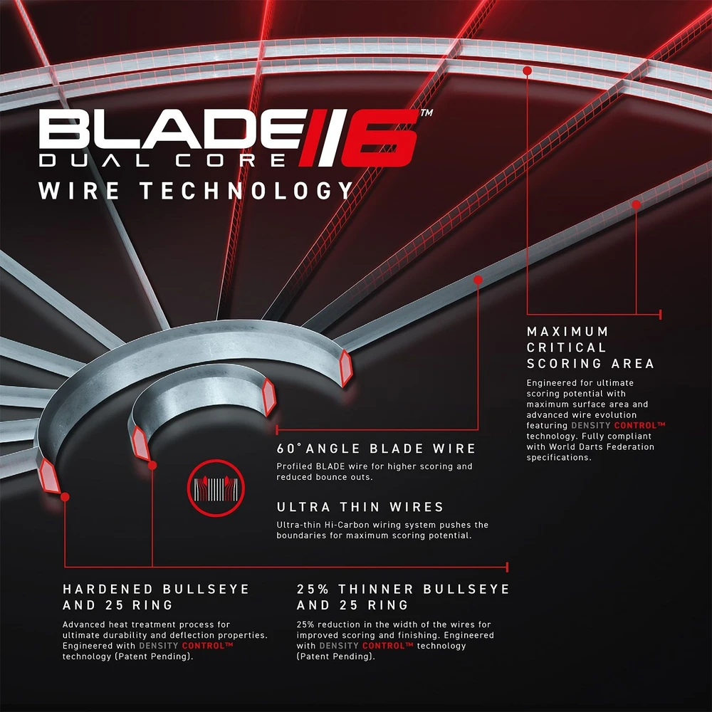 Smiginio taikinys Winmau Blade 6 Dual Core