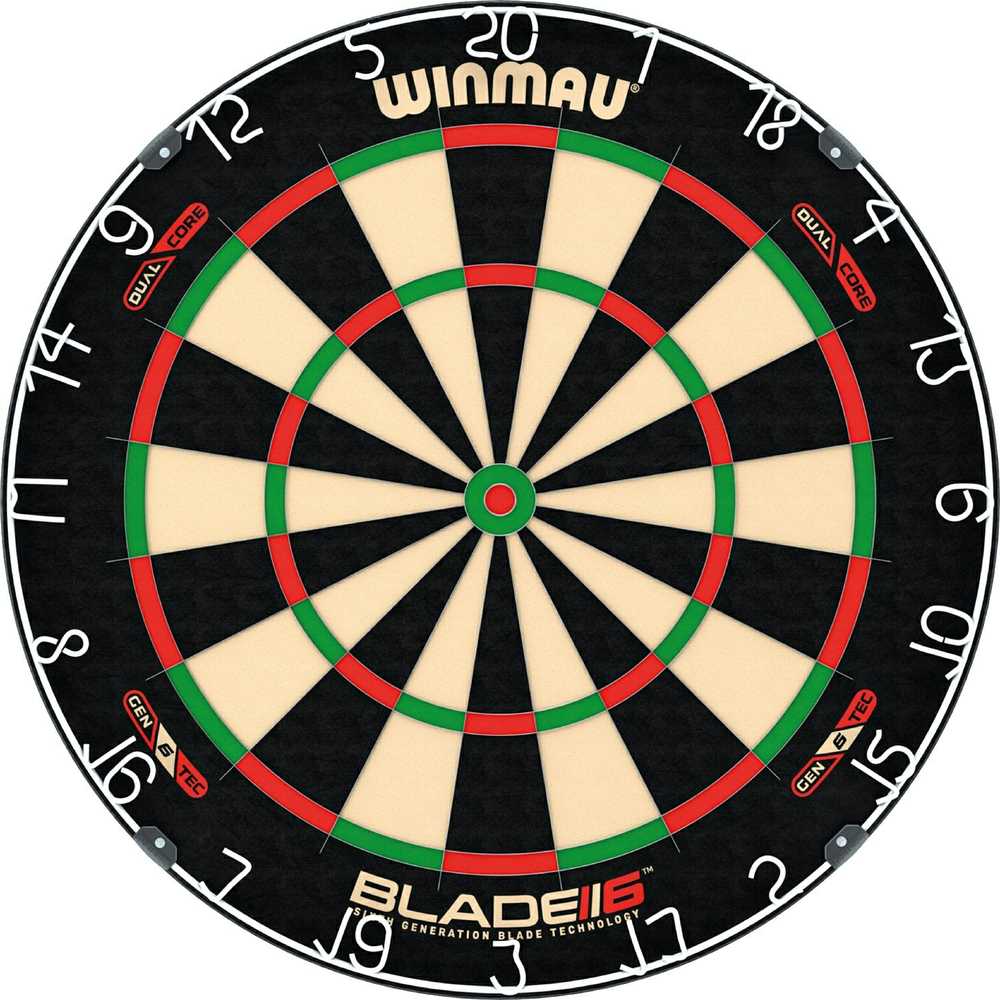 Smiginio taikinys Winmau Blade 6 Dual Core, modelis 8300.656, žema