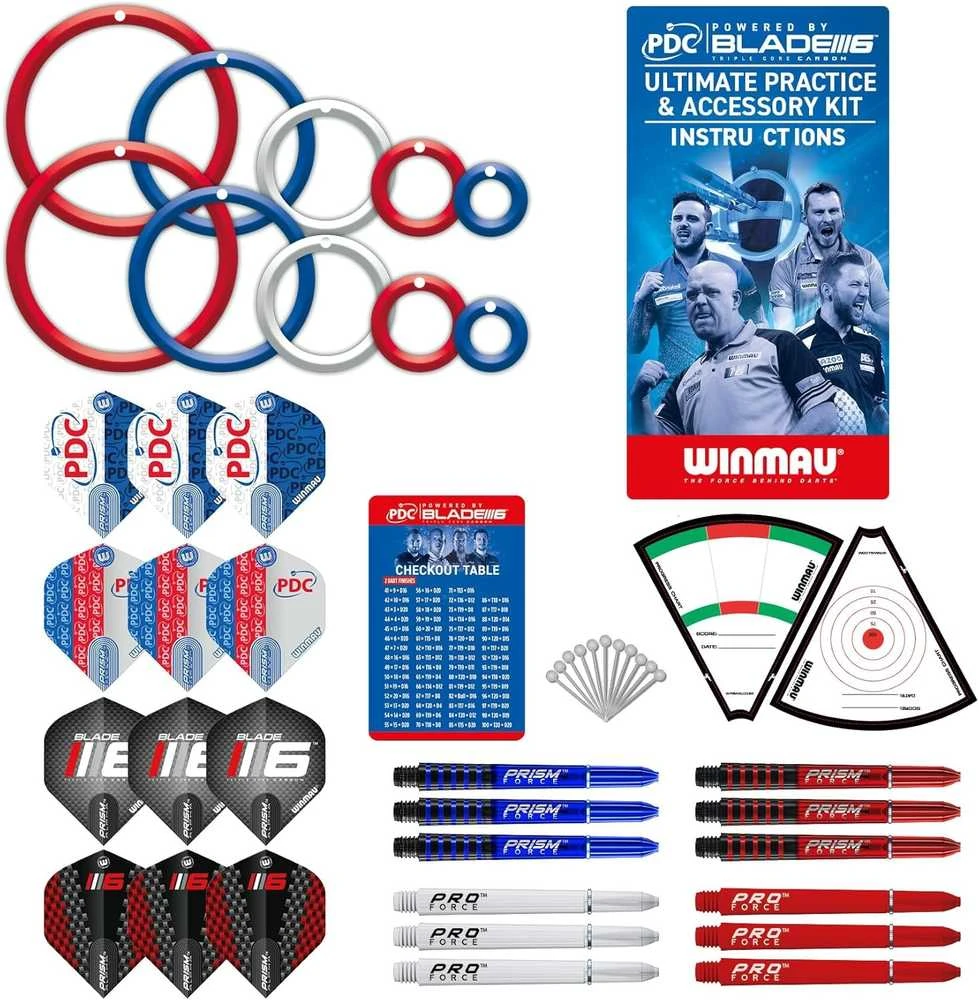 Smiginio treniruočių ir aksesuarų rinkinys Winmau PDC Ultimate