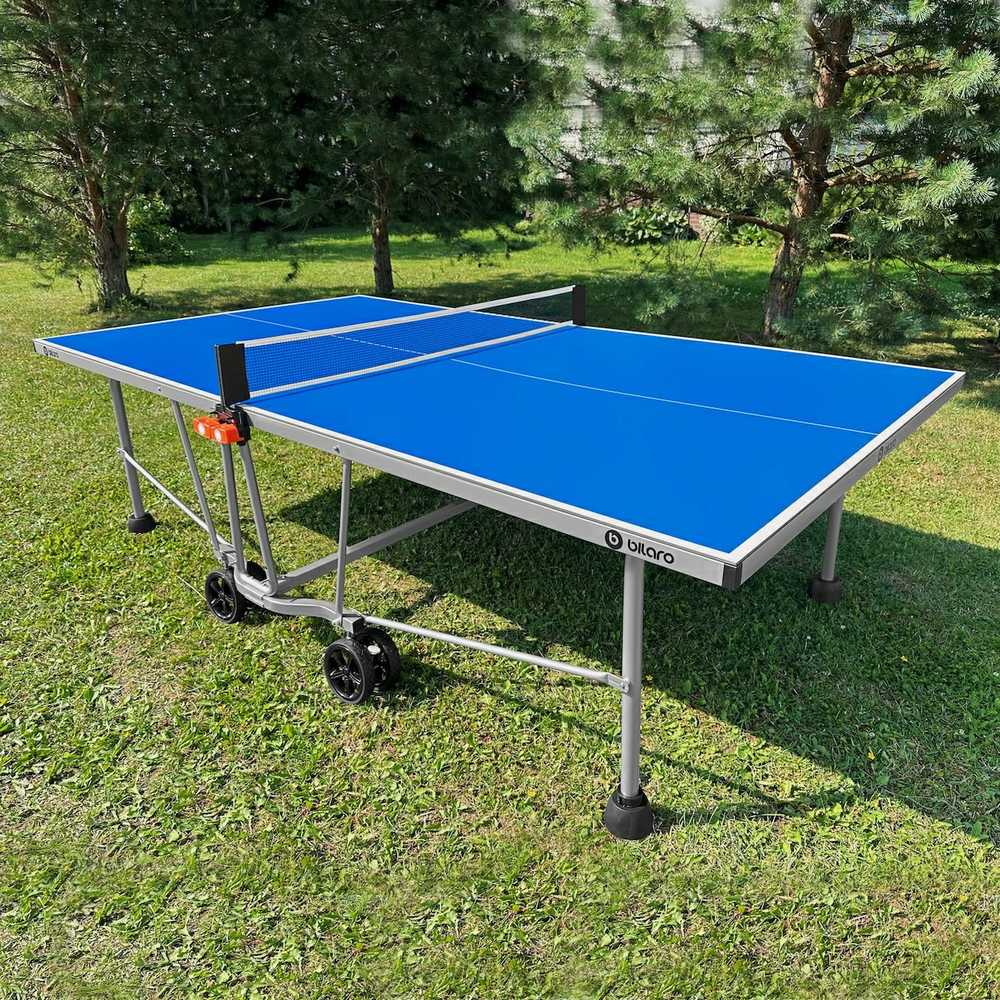 Stalo teniso stalas Bilaro Air 6, mėlynas, 6mm HPL plokštė, lauko