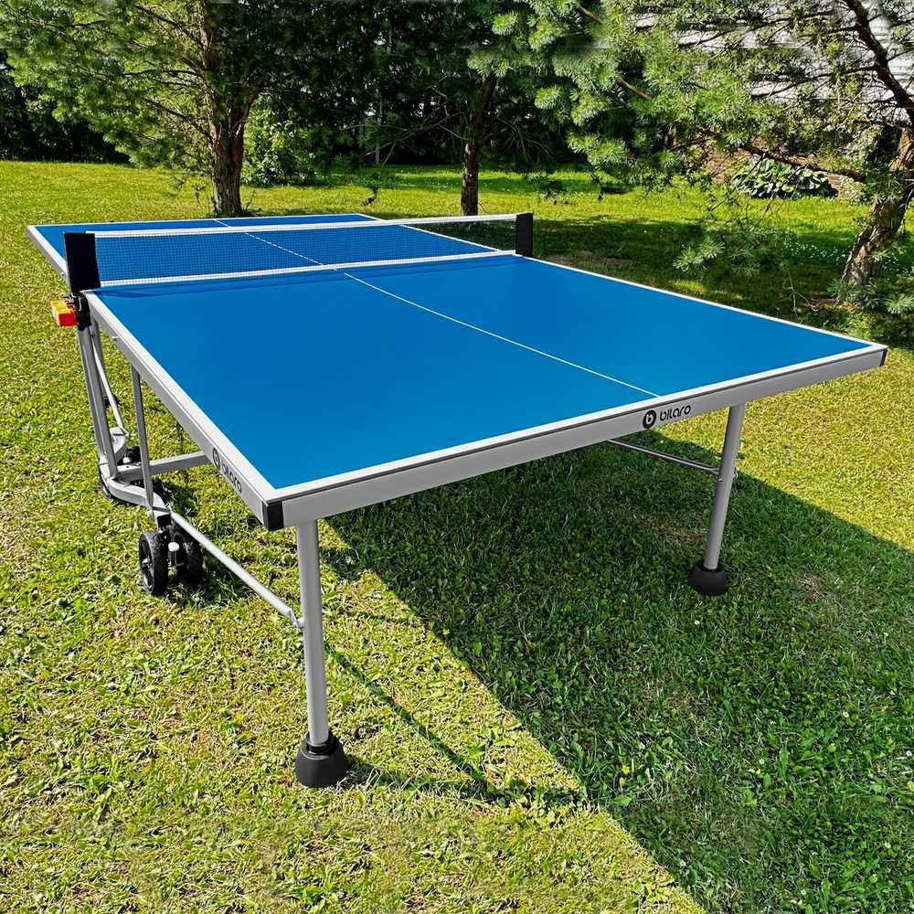 Stalo teniso stalas Bilaro Air 6, mėlynas, 6mm HPL plokštė, lauko