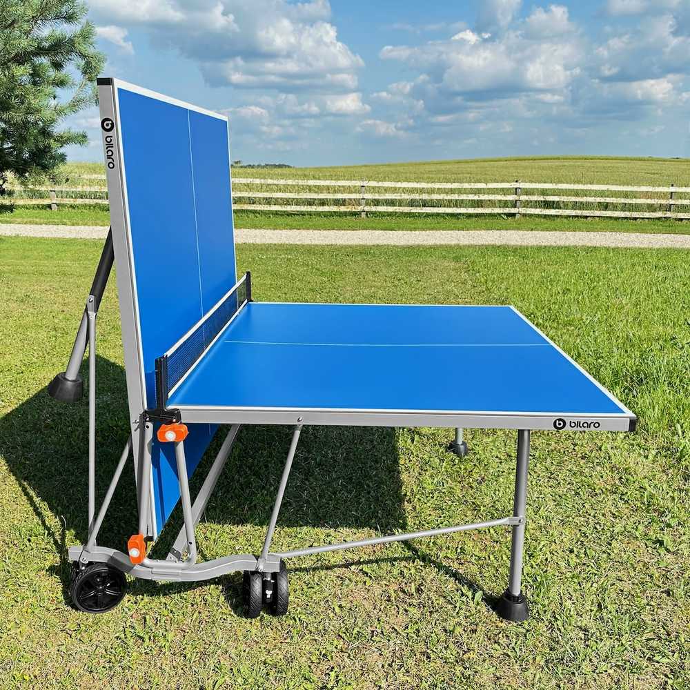 Stalo teniso stalas Bilaro Air 6, mėlynas, 6mm HPL plokštė, lauko