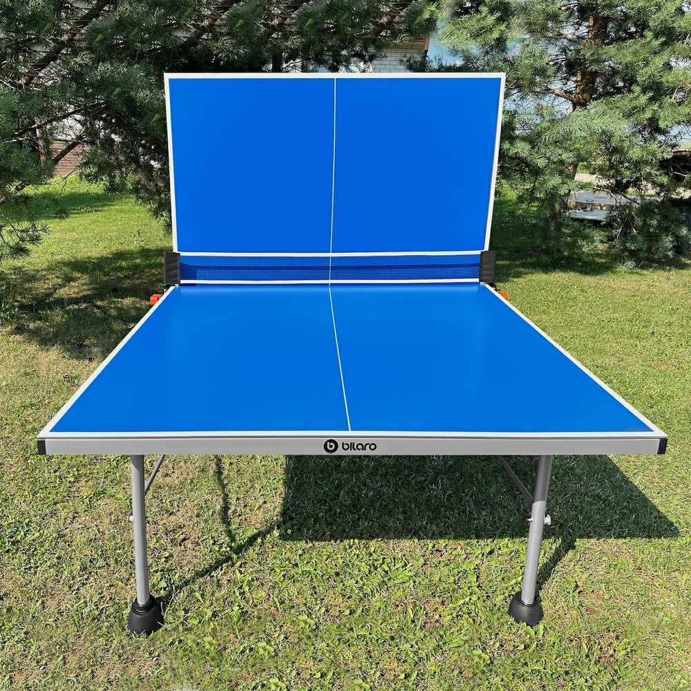 Stalo teniso stalas Bilaro Air 6, mėlynas, 6mm HPL plokštė, lauko