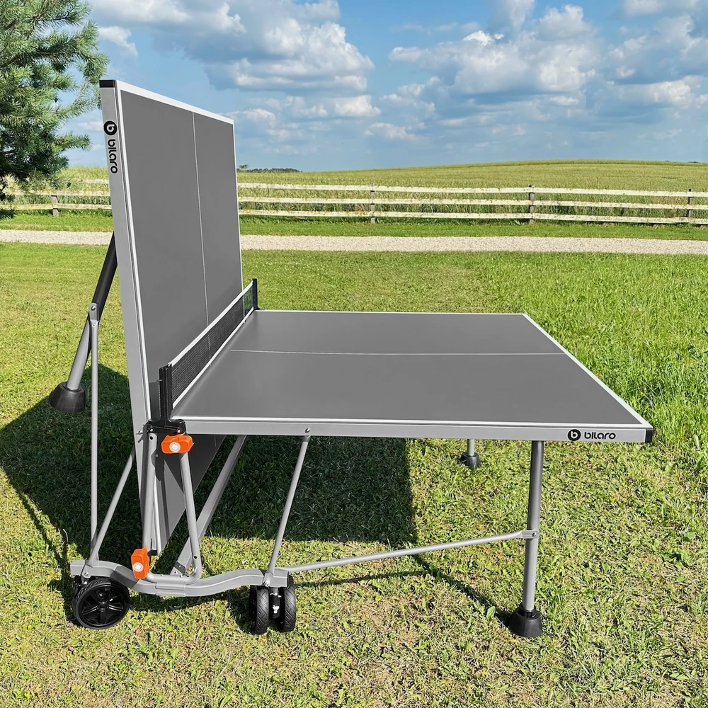 Stalo teniso stalas Bilaro Air 6, pilkas, 6mm HPL plokštė, lauko