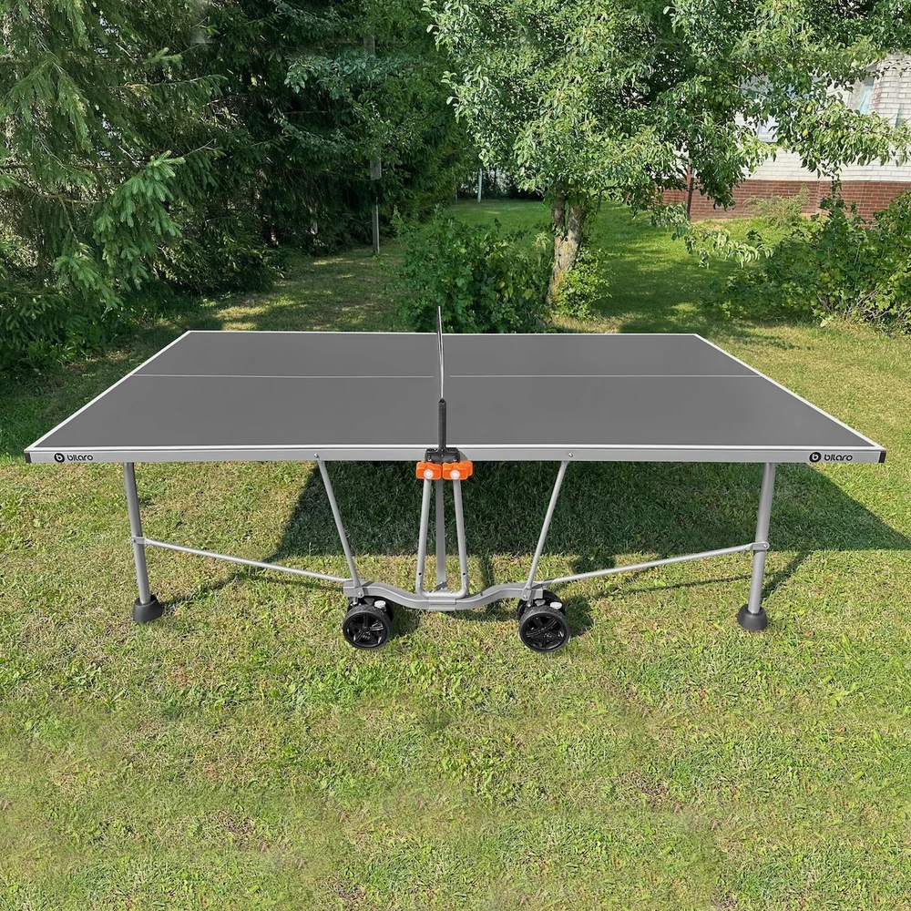 Stalo teniso stalas Bilaro Air 6, pilkas, 6mm HPL plokštė, lauko