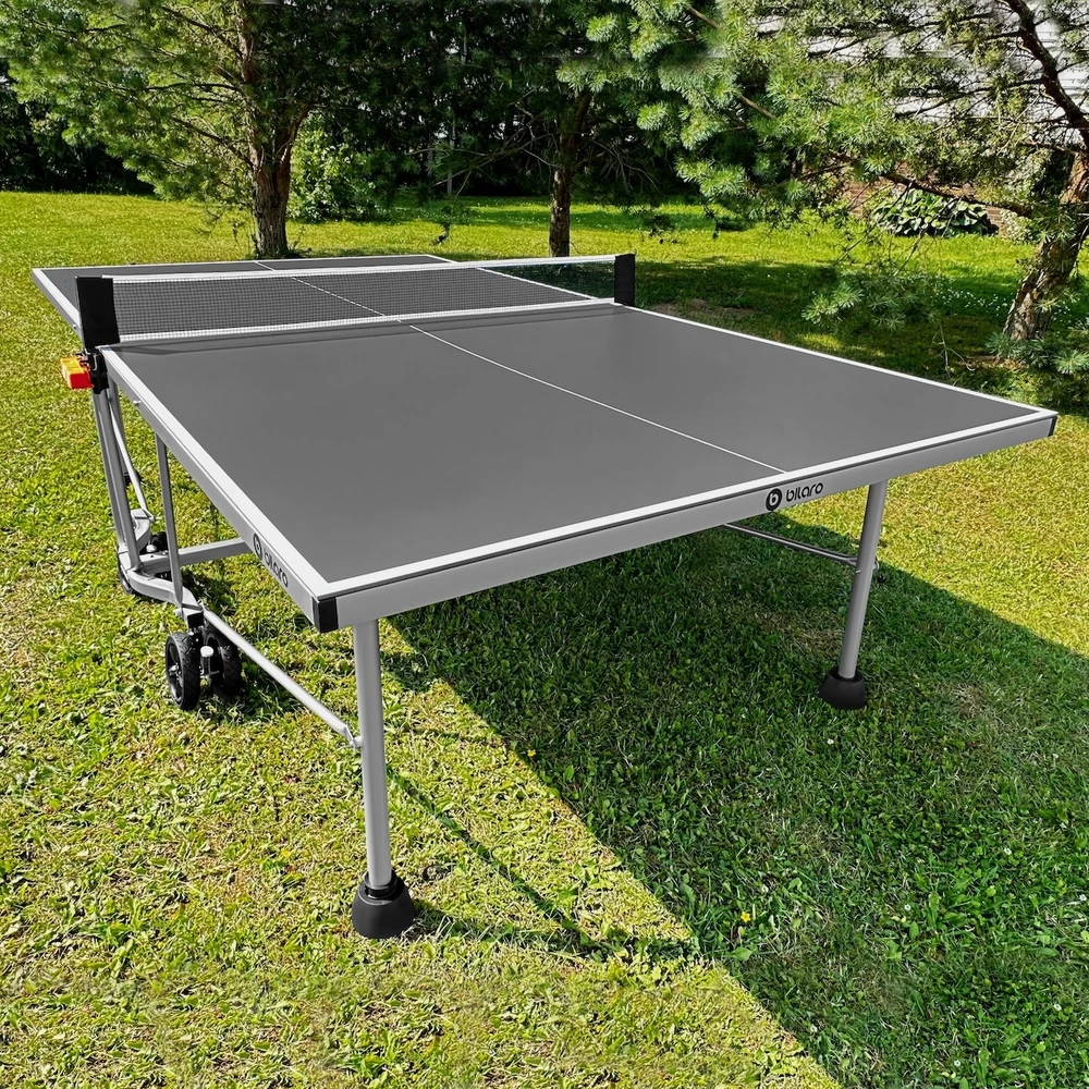 Stalo teniso stalas Bilaro Air 6, pilkas, 6mm HPL plokštė, lauko