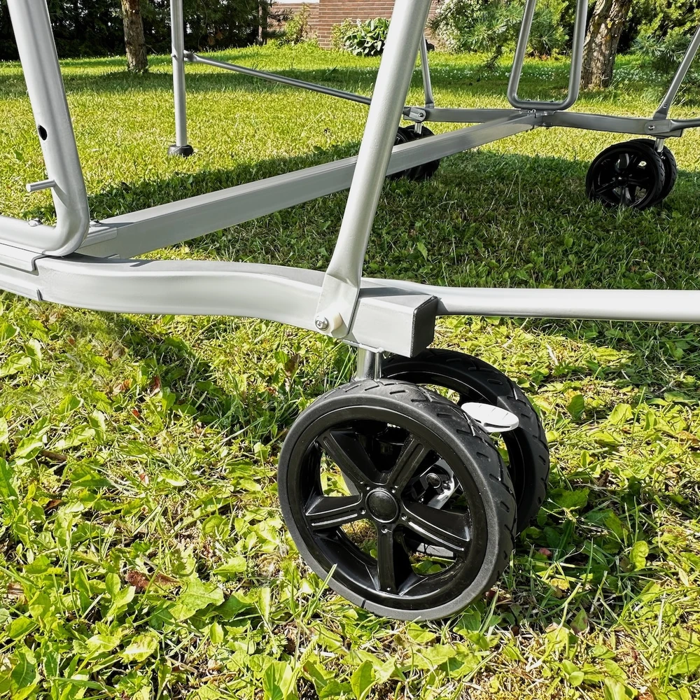 Stalo teniso stalas Bilaro Air 6, pilkas, 6mm HPL plokštė, lauko