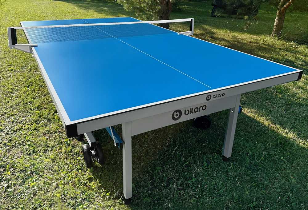 Stalo teniso stalas Bilaro Master Outdoor, mėlynas, 6mm aliuminio plokštė, lauko