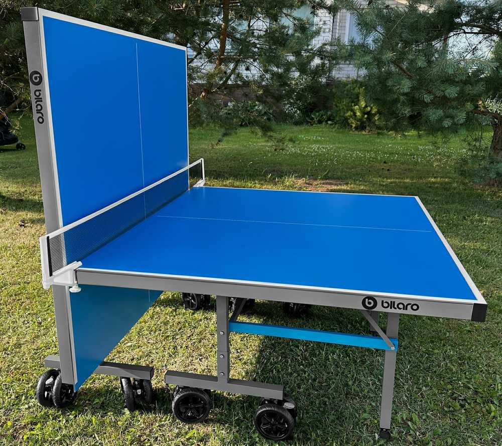 Stalo teniso stalas Bilaro Master Outdoor, mėlynas, 6mm aliuminio plokštė, lauko