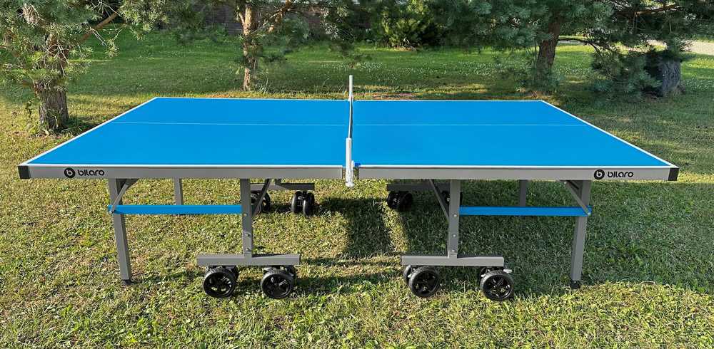 Stalo teniso stalas Bilaro Master Outdoor, mėlynas, 6mm aliuminio plokštė, lauko