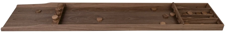 Stalo žaidimas Shuffleboard Engelhart, riešutmedis, 200 x 40.8 x 7.5 cm