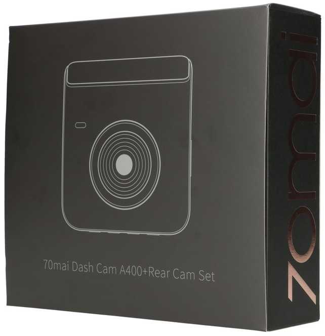 70mail Dash Cam A400 QHD + Rear Cam RC09 Set Pilkas