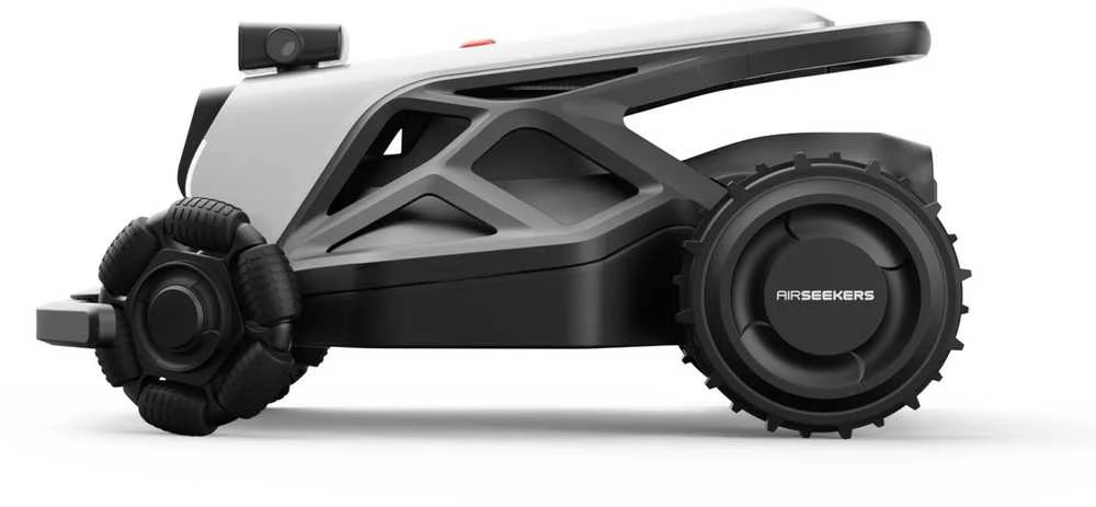 Airseekers belaidis vejos robotas su mulčiavimo funkcija Tron 2400m2, 300° AI Vision + NRTK