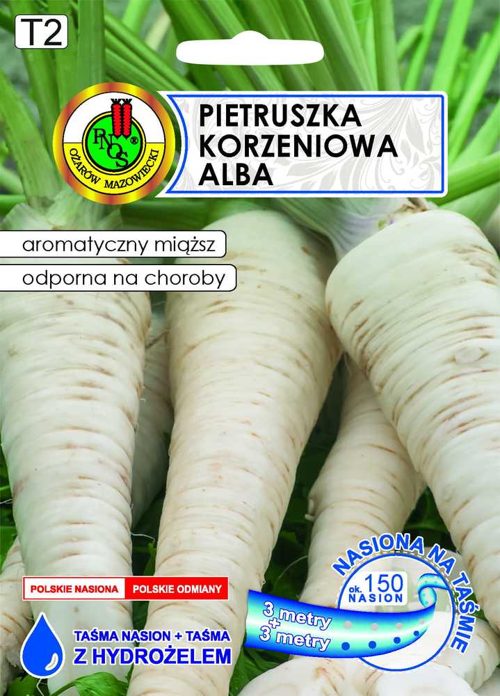 Alba Root Parsley PNOS Seeds on Tape, 6m Tape