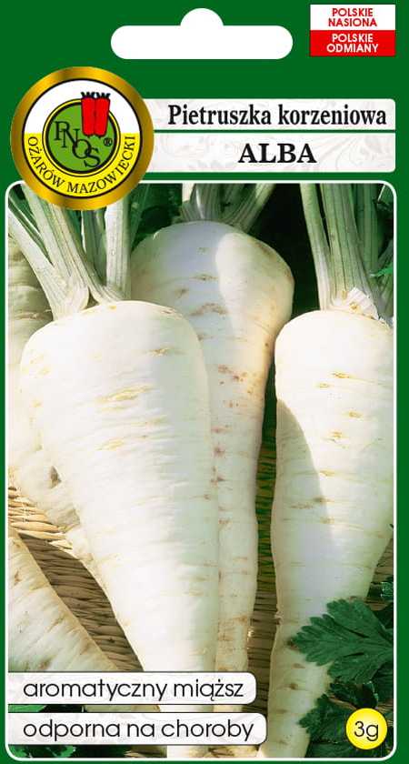 Alba Root Parsley PNOS Vegetable Seeds, 3g Pack