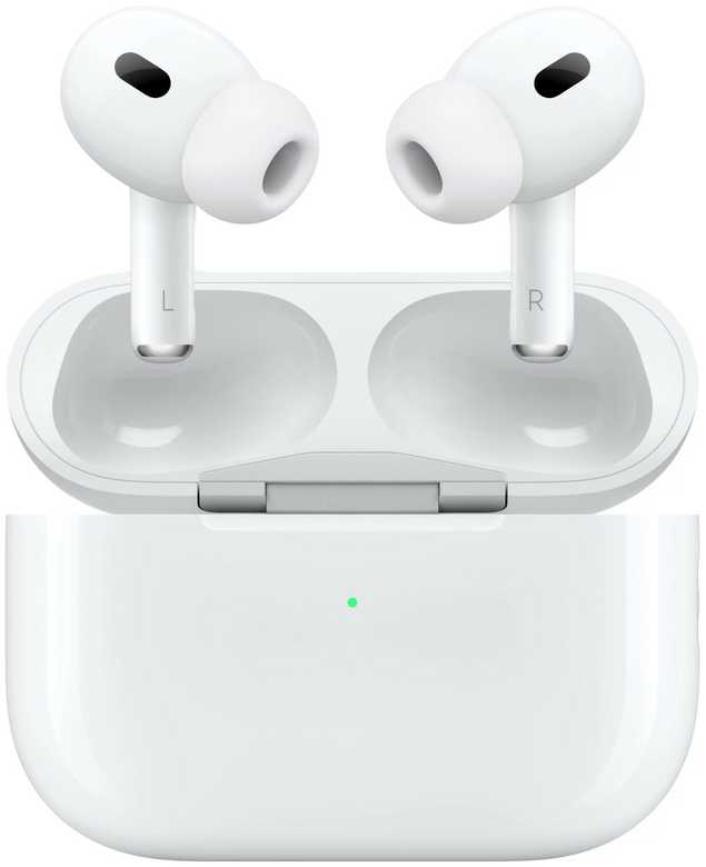 Ausinės Apple AirPods Pro (2 kartos) su "MagSafe" dėklu (USB-C), baltos spalvos