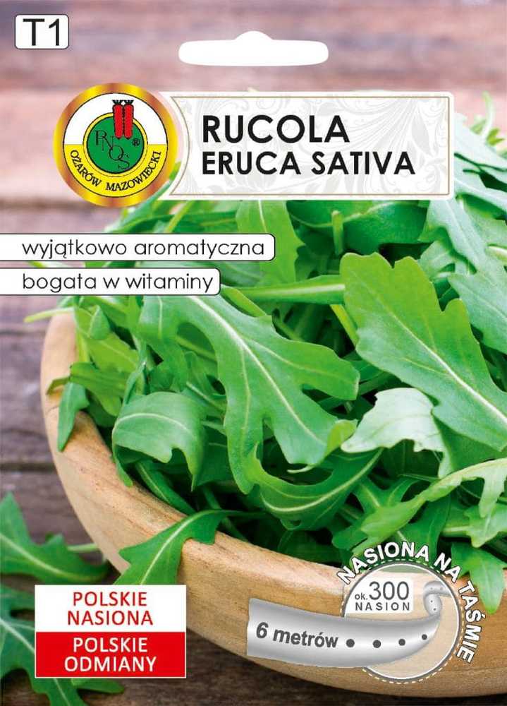 Arugula Eruca Sativa PNOS Seeds on Tape, 6m Tape