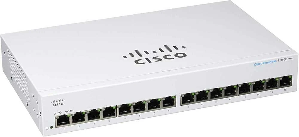 Šakotuvas Cisco CBS110 nevaldomas 16 prievadų GE