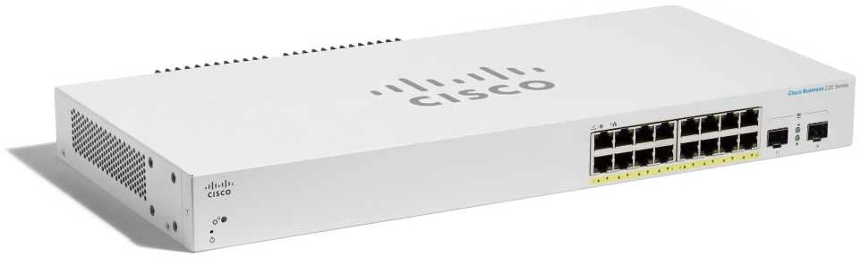 Šakotuvas Cisco CBS220 SMART 16-PORT GE POE - 2X1G SFP