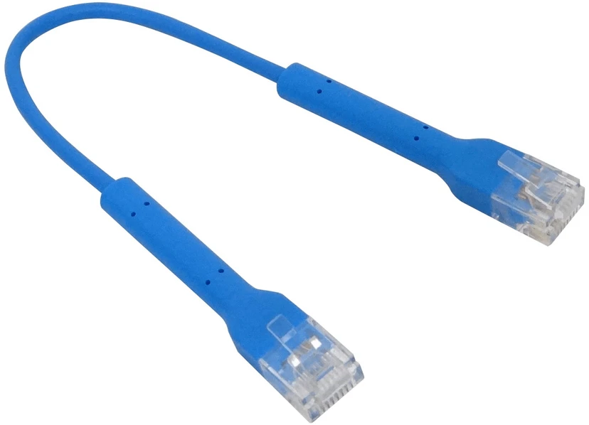Ubiquiti UBNT UniFi Ethernet jungiamasis kabelis [0,3 m, Cat6, UTP, pintas, juodas]