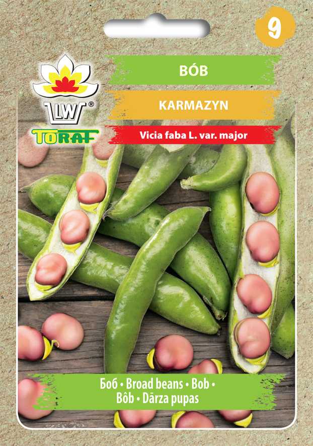Toraf Daržovių sėklos | Plačiosios pupelės tamsiai raudonos | 30 g pakuotė