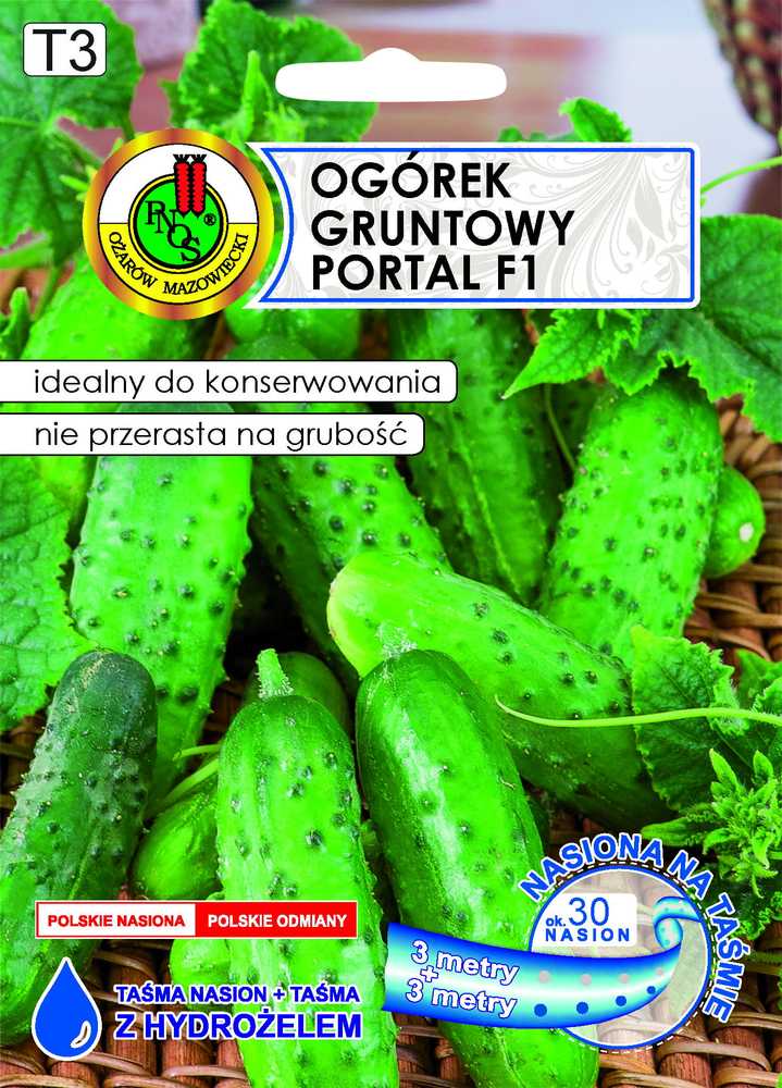 Cucumber Ground Portal PNOS Seeds on Tape, 6m Roll