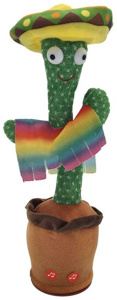 Extralink Toys | Žaislas kaktusas su Sombrero šokiais | Dainuojantis vaikiškas LED USB