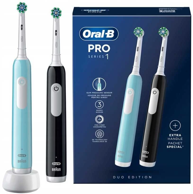 Oral-B Pro Series 1 elektrinių šepetėlių dviejų vienetų rinkinys