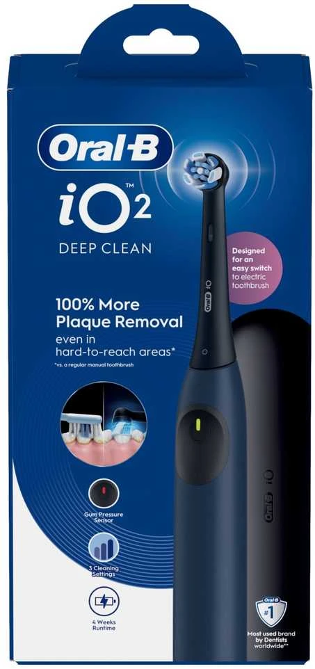 Dantų šepetėlis Oral-B iO 2 Ocean Mėlyna + Dėklas mėlyna