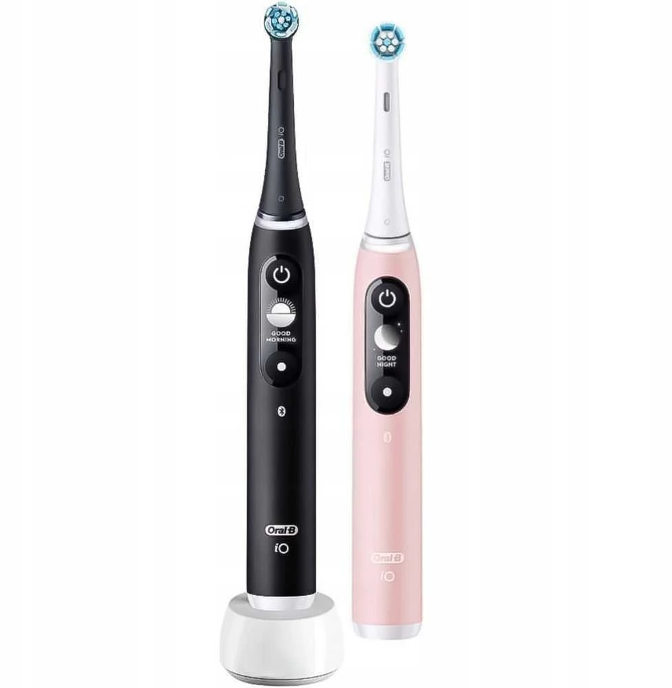 Braun iOM6d.2J6 Oral-B iO6 Duo Pack Elektrinis Dantų Šepetėlis Juodas + Rožinė Sand Extra Handle
