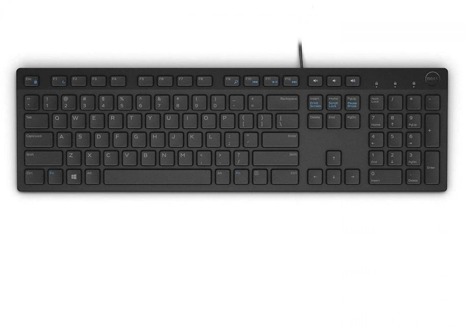 Klaviatūra Dell KB216 (QWERTY, US išdėstymas, juoda)