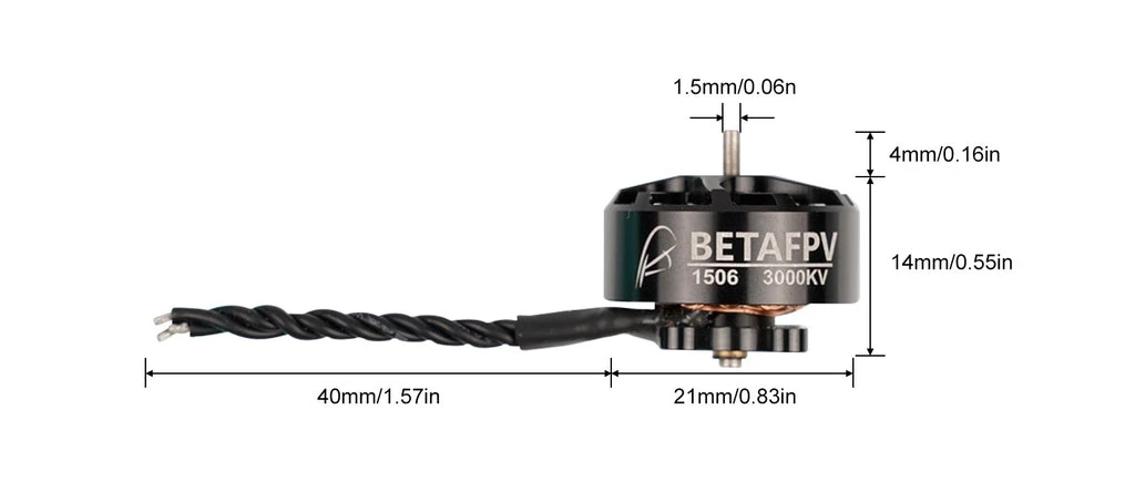 BetaFPV 1506 3000KV | Drono variklis | 1 vnt. aprašymas - Prekės nuotrauka