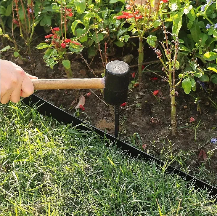 Extralink Juodas Forest Lawn Edging Set, Garden 60x50mm 10m with 30 Juodas Anchor Pegs aprašymas - Prekės nuotrauka