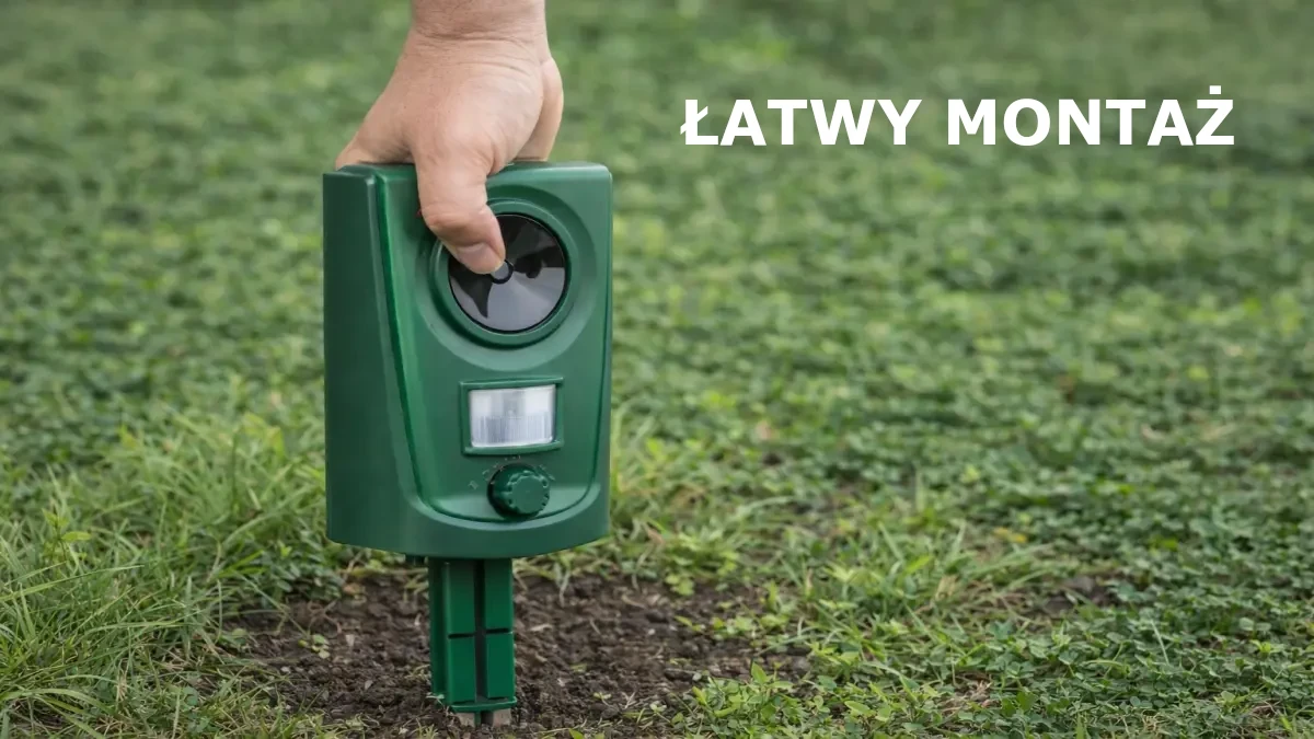 Extralink Juodas FOREST ULTRADŹWIĘKOWY ODSTRASZACZ ZWIERZĄT Z CZUJNIKIEM RUCHU 62m2 WODOODPORNY aprašymas - Prekės nuotrauka