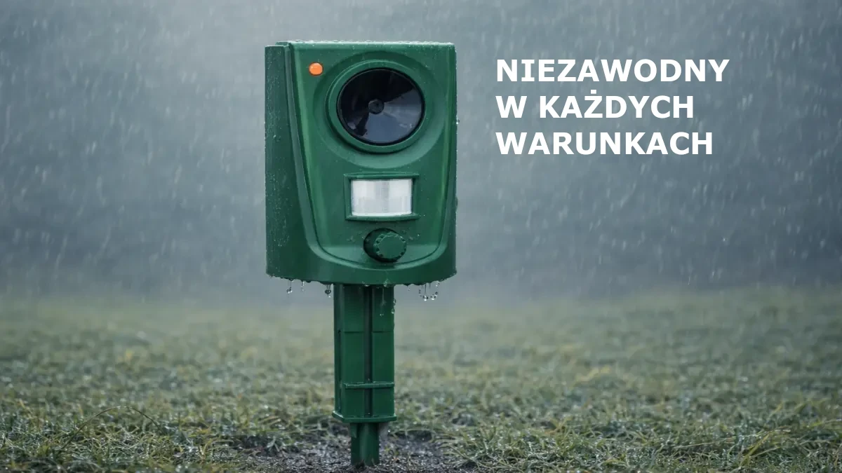 Extralink Juodas FOREST ULTRADŹWIĘKOWY ODSTRASZACZ ZWIERZĄT Z CZUJNIKIEM RUCHU 62m2 WODOODPORNY aprašymas - Prekės nuotrauka