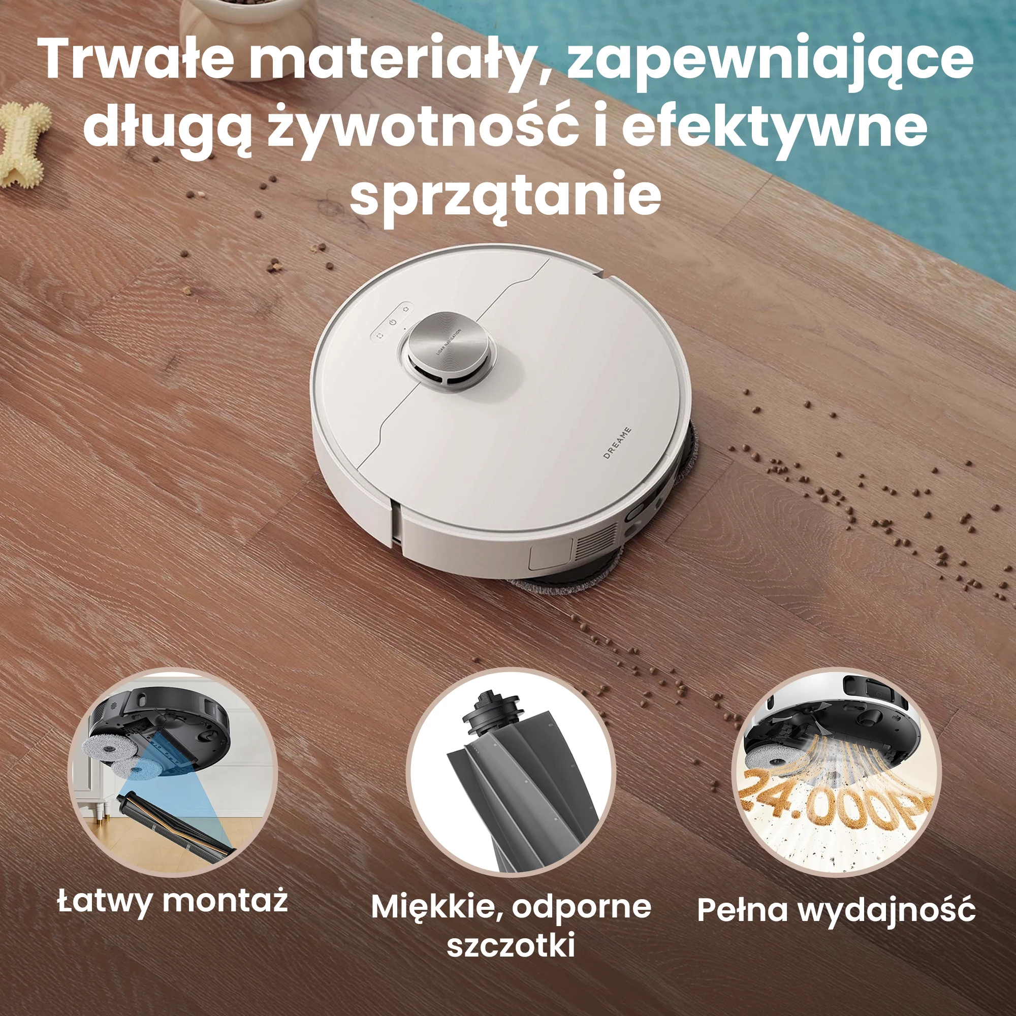 Brushes, rollers, filters, mops, vacuum bags for Dreame, Parts set, X40 Ultra, L40 Ultra aprašymas - Prekės nuotrauka