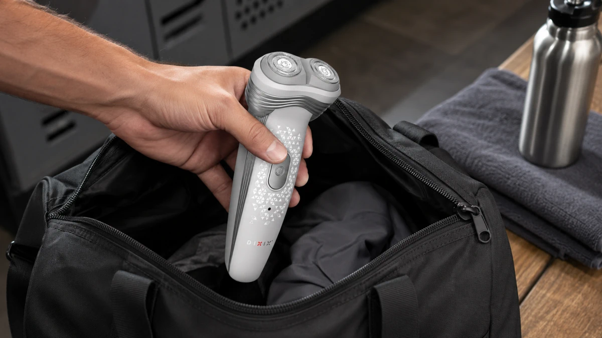 Barzdaskutė DIXIX Rotary Shaver DSX5120, rotary shaver with pop-up trimmer, EU aprašymas - Prekės nuotrauka