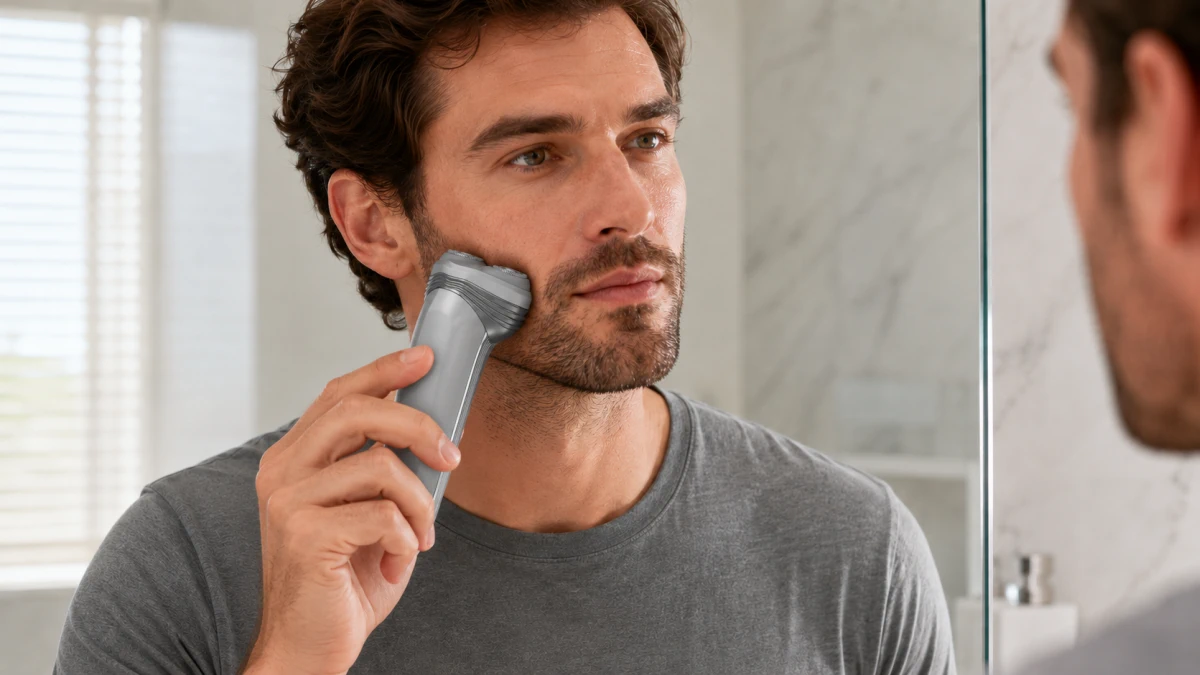 Barzdaskutė DIXIX Rotary Shaver DSX5120, rotary shaver with pop-up trimmer, EU aprašymas - Prekės nuotrauka