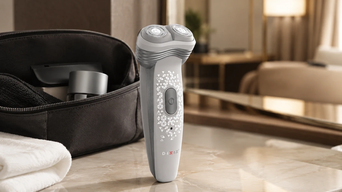 Barzdaskutė DIXIX Rotary Shaver DSX5120, rotary shaver with pop-up trimmer, EU aprašymas - Prekės nuotrauka