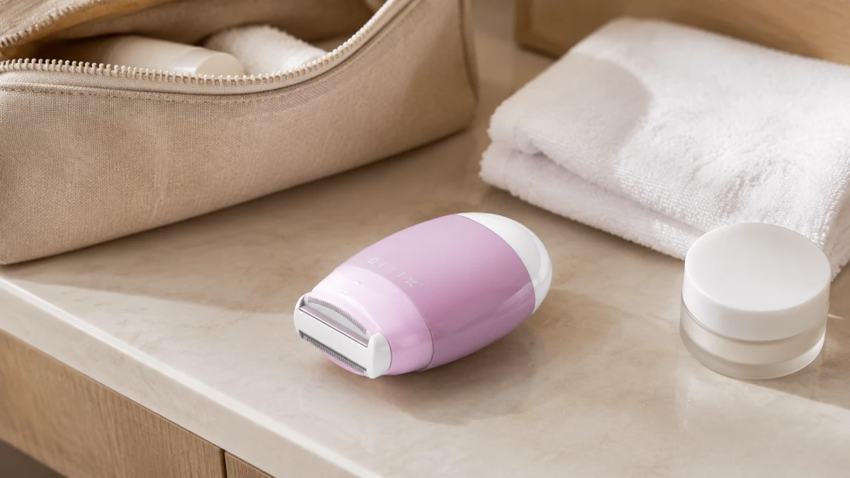 Barzdaskutė DIXIX Travel Lady Trimmer DLT1100 Violetinė, Travel trimmer for women, EU aprašymas - Prekės nuotrauka