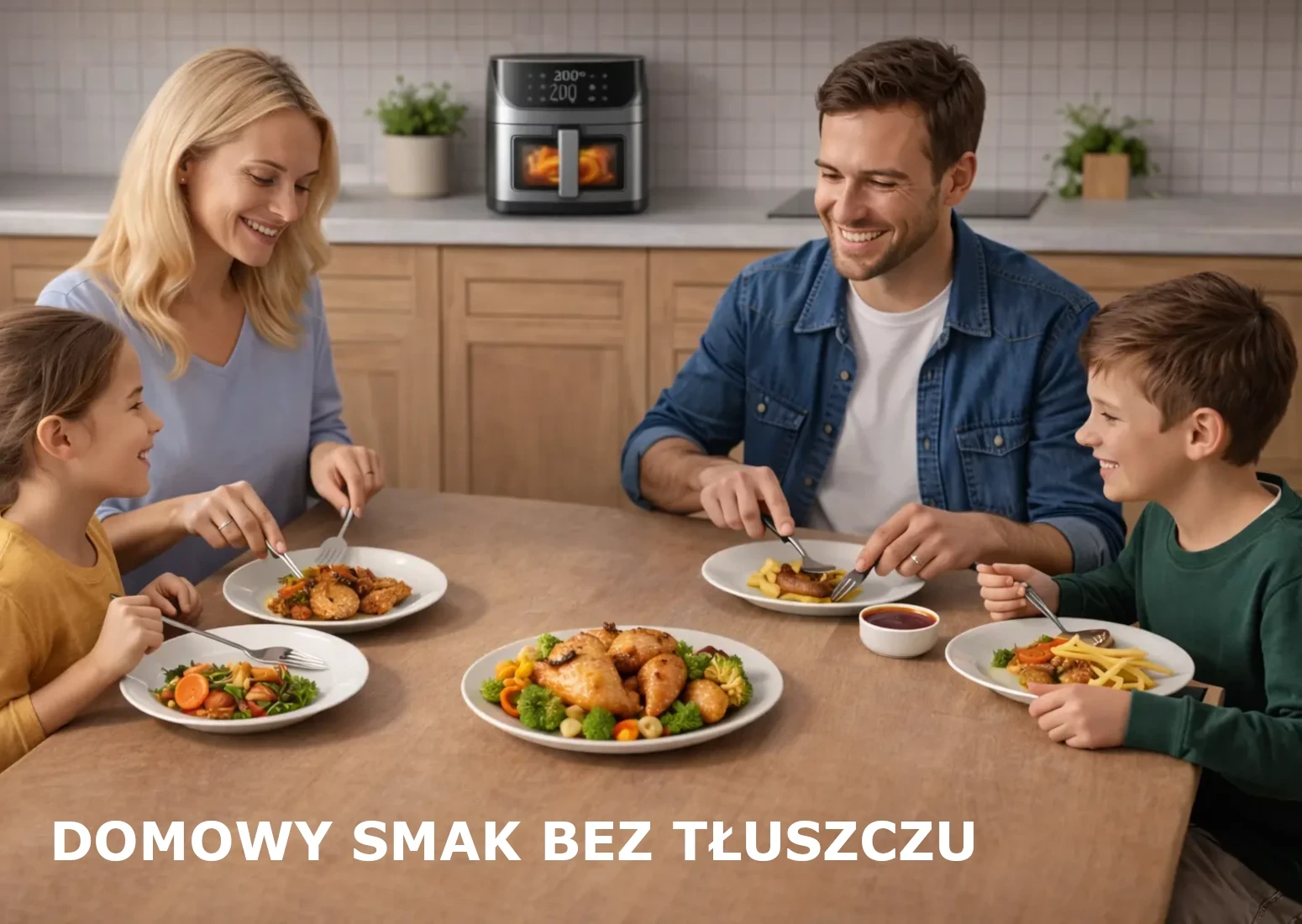 Extralink AIR FRYER Gruzdintuvė BEZTLUSZCZOWA 8L 1800W 200 STOPNI aprašymas - Prekės nuotrauka