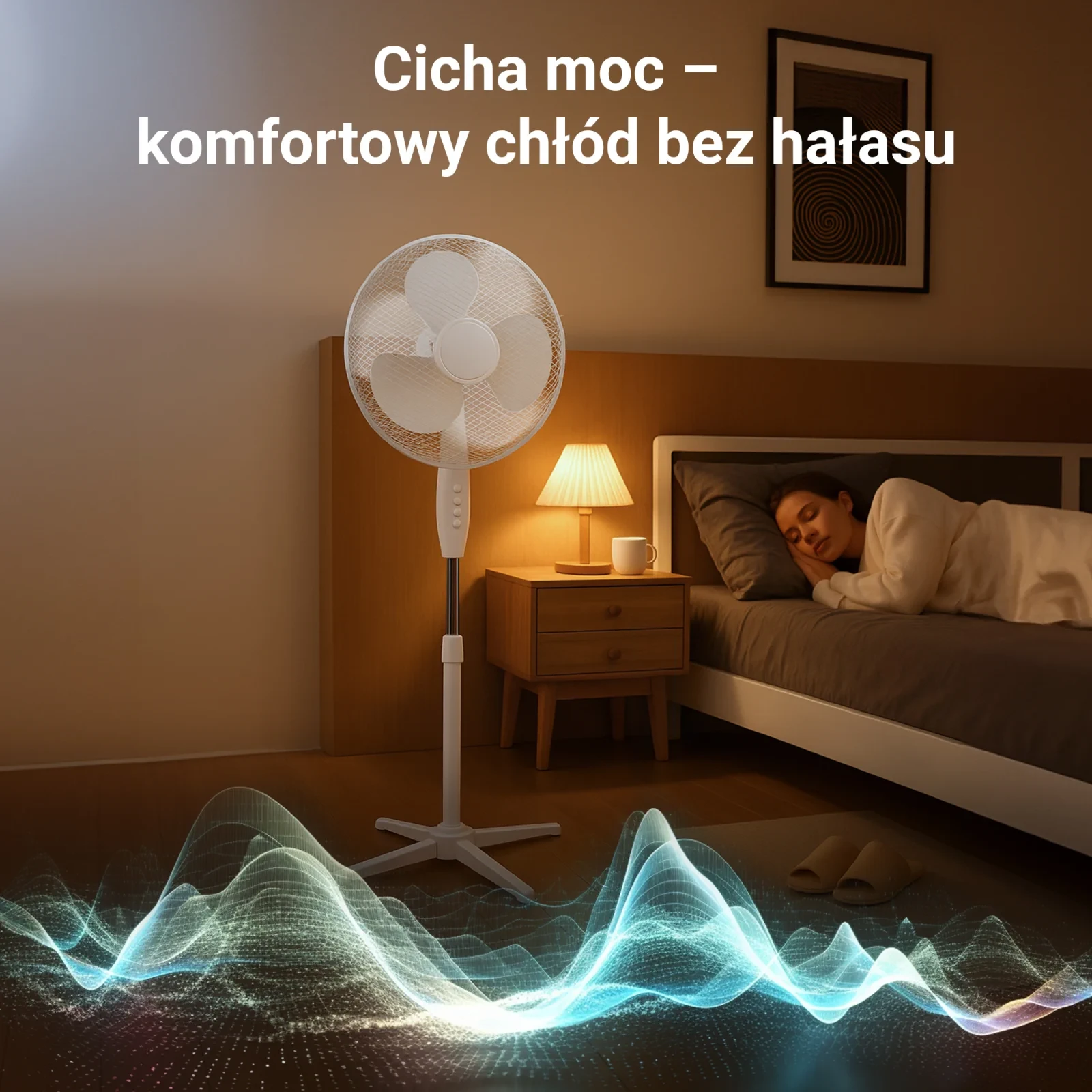 Ventiliatorius Extralink Breeze ESF-40D-WH balta aprašymas - Prekės nuotrauka