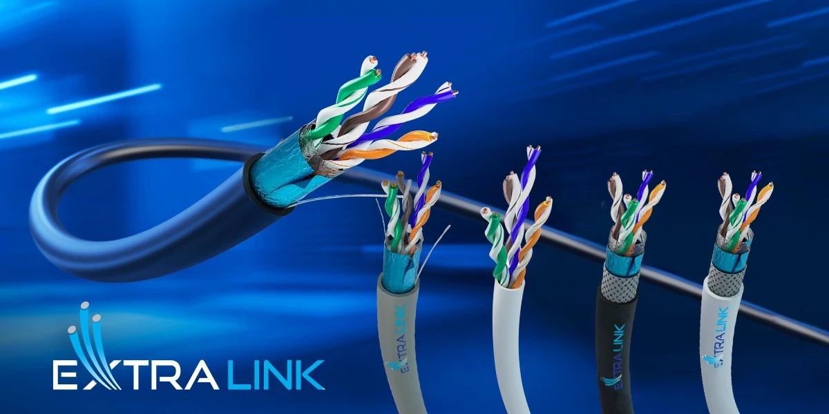 Extralink CAT6A FFTP (F/FTP) Internal | Twisted pair network cable | 50m aprašymas - Prekės nuotrauka