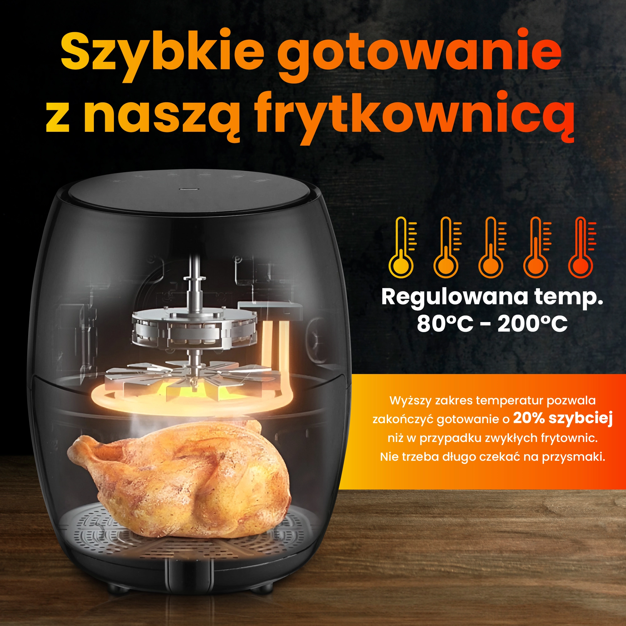 „Extralink“ namų oro gruzdintuvė SJ-200 2 l ES, oro gruzdintuvė, 1000 W aprašymas - Prekės nuotrauka