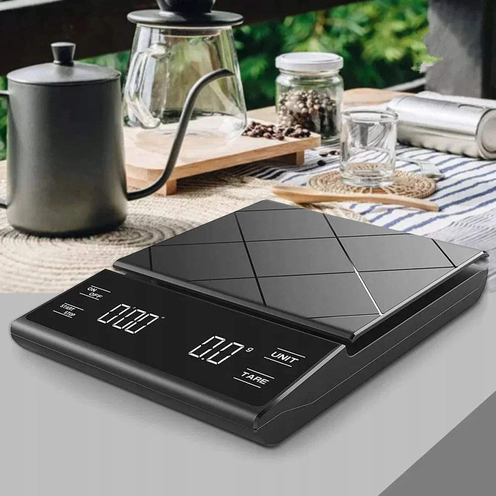 Virtuvinės svarstyklės Extralink Home C1 | Svarstyklės do kawy | 3000g/0.1g aprašymas - Prekės nuotrauka Virtuvinės svarstyklės Extralink Home C1 | Svarstyklės do kawy | 3000g/0.1g aprašymas - Prekės nuotrauka