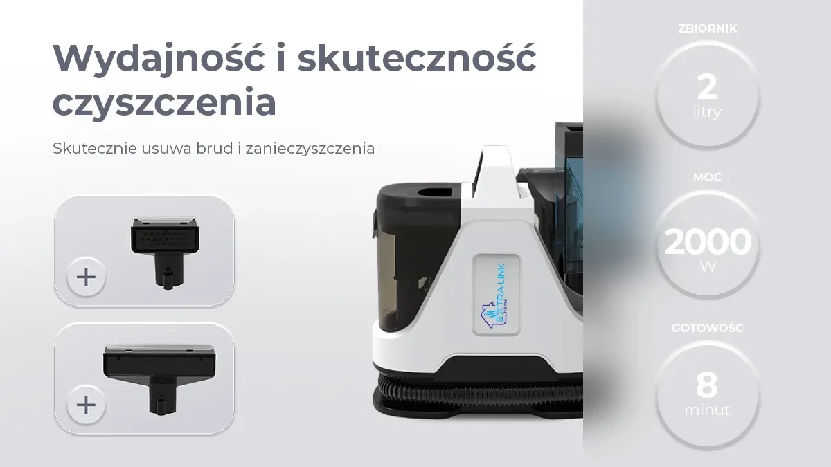 EXTRALINK HOME Dulkių siurblys PIORĄCY NA MOKRO I SUCHO 650W R-651 aprašymas - Prekės nuotrauka