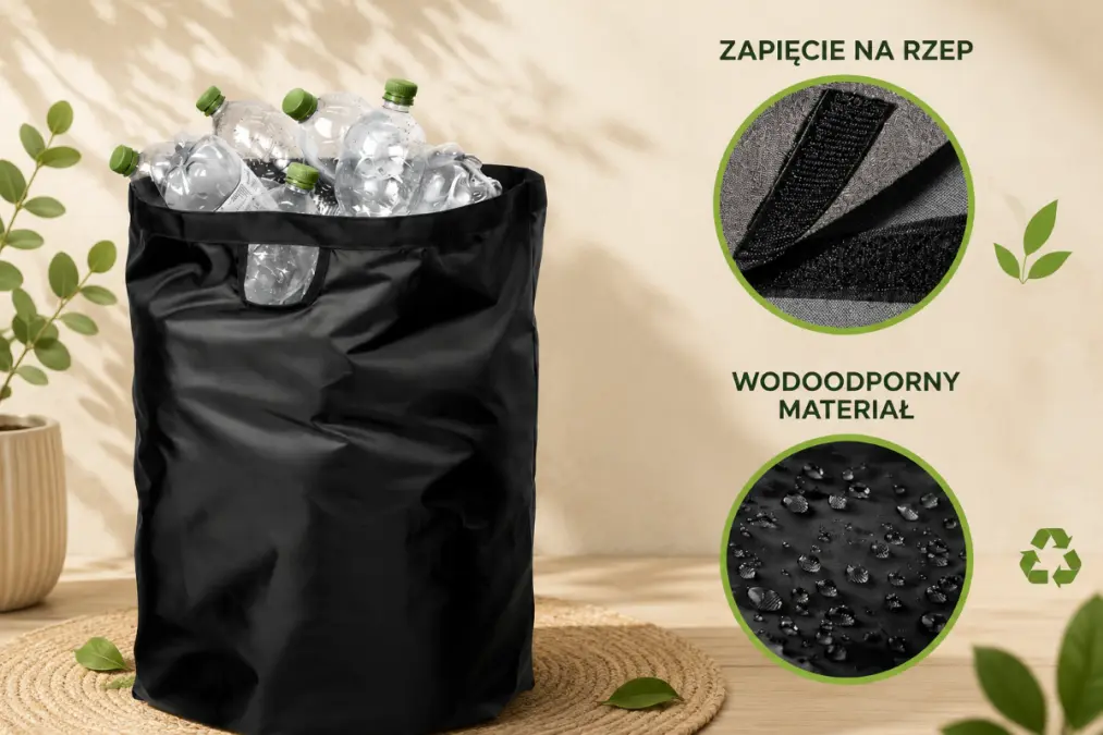 Extralink Home | Returnable bottle bin | Foldable bin with opening, 100L aprašymas - Prekės nuotrauka