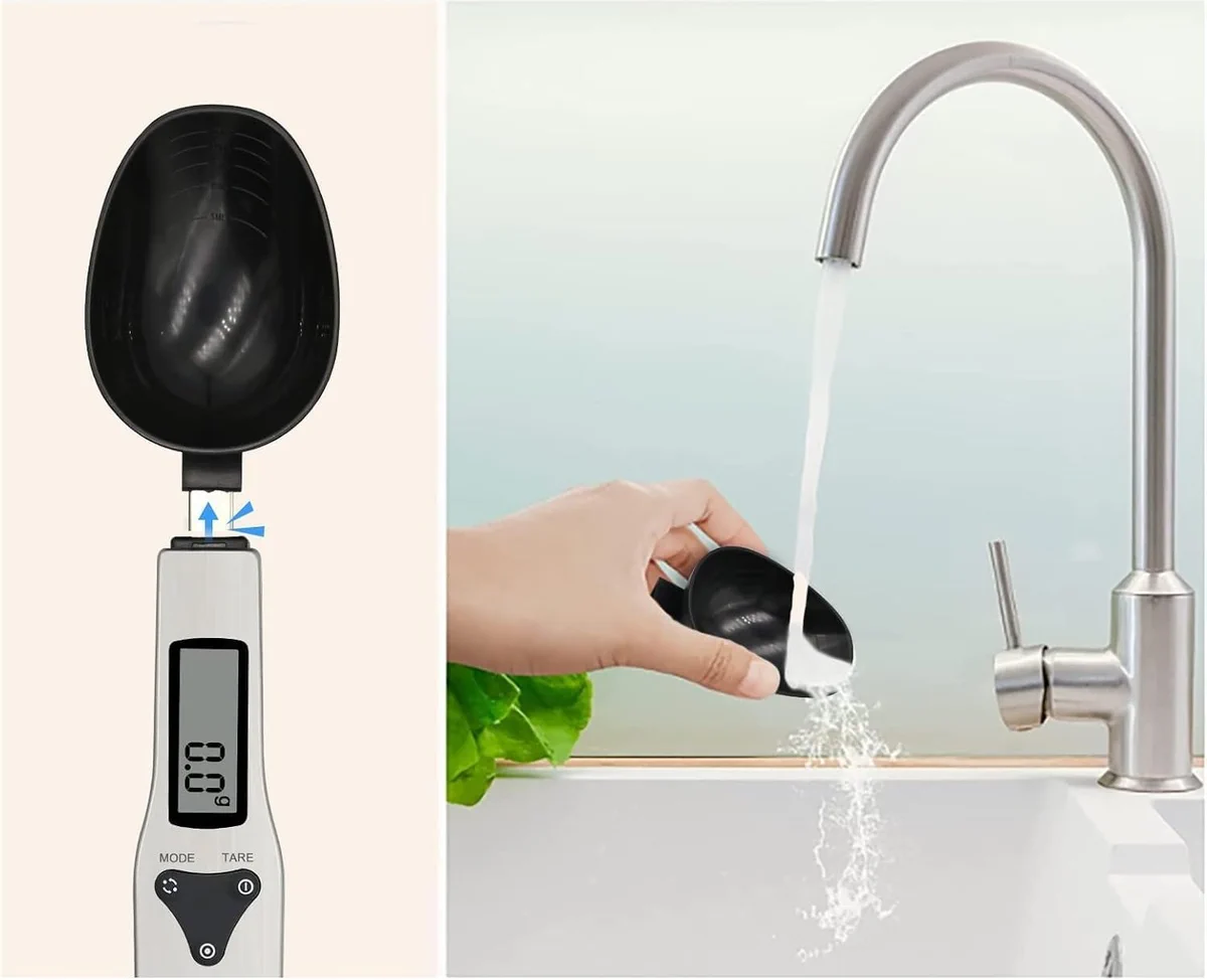 Virtuvinės svarstyklės „Extralink Home S1“ šaukšto formos svarstyklės, 500g / 0,1 g aprašymas - Prekės nuotrauka Virtuvinės svarstyklės „Extralink Home S1“ šaukšto formos svarstyklės, 500g / 0,1 g aprašymas - Prekės nuotrauka