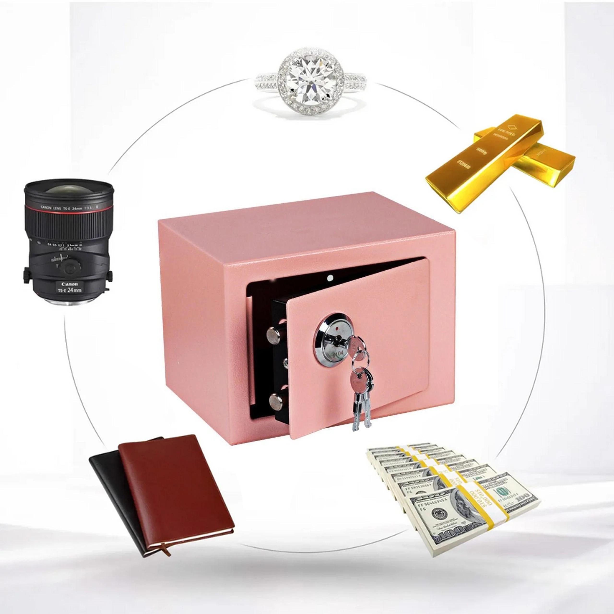 Extralink Home Seifas, Office Seifas, Key Locker, Security Cash Box, Rožinė, S-404 aprašymas - Prekės nuotrauka Extralink Home Seifas, Office Seifas, Key Locker, Security Cash Box, Rožinė, S-404 aprašymas - Prekės nuotrauka
