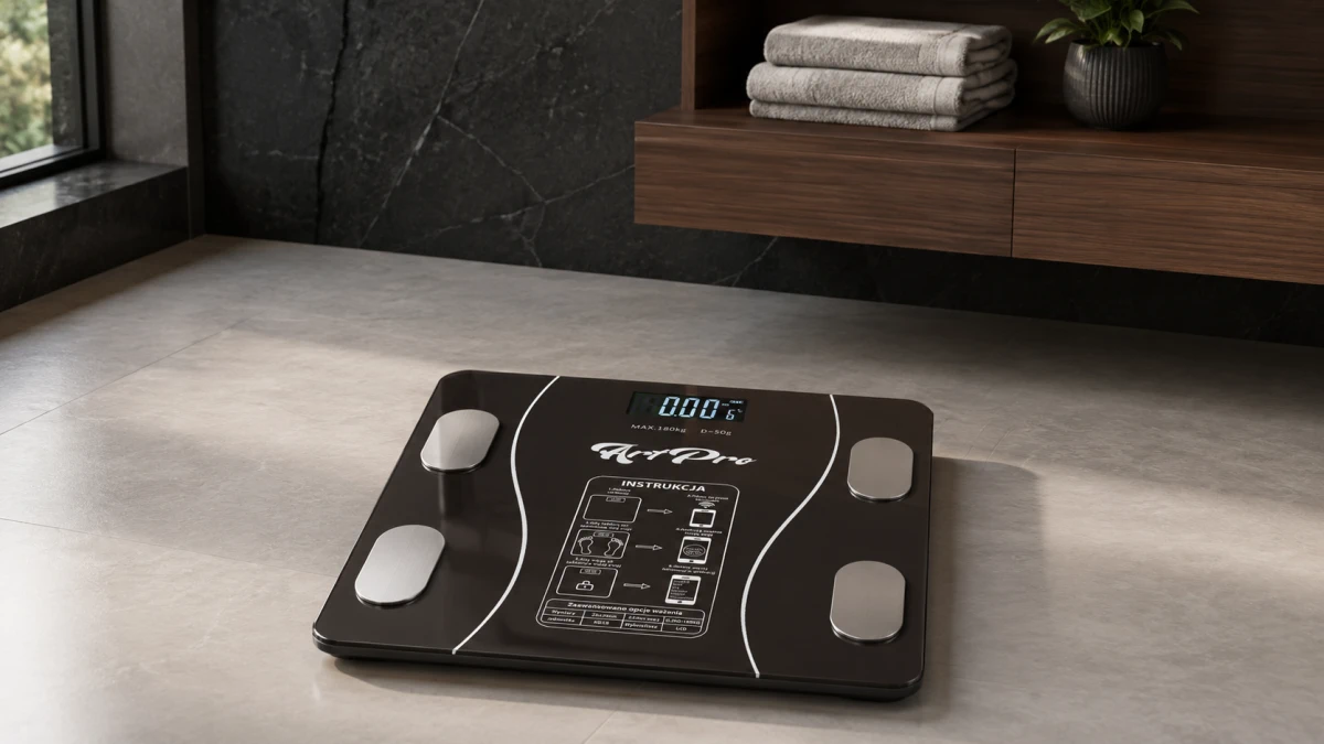 Svarstyklės Extralink Home, Smart bathroom scale, Bluetooth aprašymas - Prekės nuotrauka